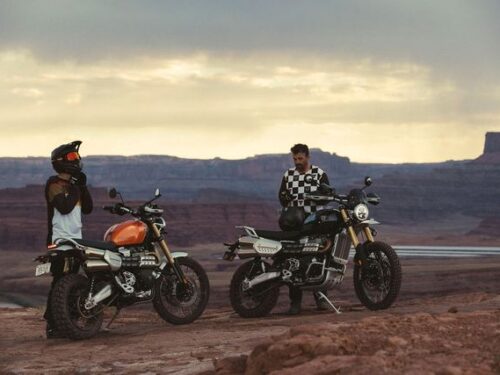 TRIUMPH  Scrambler 400 X, Matt Khaki Green / Fusion White